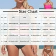 thumbnail image 3 of Erwazi Women's Color Block Tankini 2 Piece Swimsuit Set High Waisted Swim Trunks Set, 3 of 7