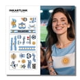 thumbnail image 1 of Tatuajes temporales: Bandera Argentina de la Copa Mundial INKARTLINK 2026, 1 of 4