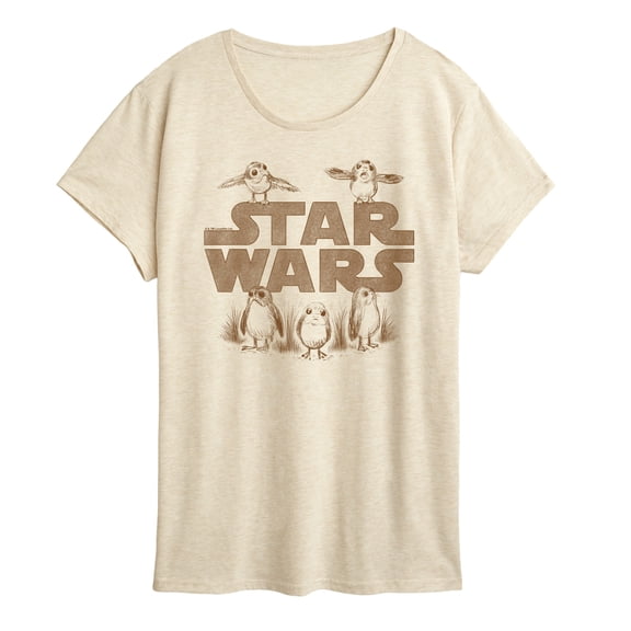 Star Wars - Porg Logo - Women's Short Sleeve Graphic T-Shirt