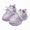 thumbnail image 3 of JUMEYU Girls Shoes Baby Sneakers Girls Boys Lightweight Breathable Mesh Shoes Size 10 (Purple,Little Kids 10), 3 of 9