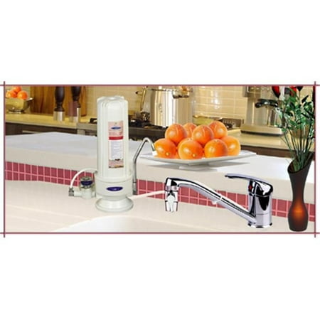 Crystal Quest CQE-CT-00104 Countertop Replaceable Single Multi Ultra Water Filter System