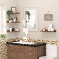 thumbnail image 4 of Floating Shelves, Sindcom Home Wood Shelf Wall Mounted, Set of 5, Multiple Sizes, Brown, 4 of 8