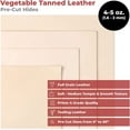 thumbnail image 4 of ELW Full Grain Cowhide Leather 4-5 oz [1.6-2mm] Thickness in Pre-Cut Size:10"x36", AB Grade Hide Vegetable Tanned Leather Using for Tooling, Carving, Molding, Dyeing Material for Craft, Hobby, 4 of 9