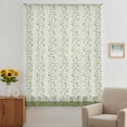 thumbnail image 3 of Green Floral Sheer Curtains 108 Inches Extra Long, Spring Flowers Light Filering Curtains, Privacy Drapes Simi Floor to Veiling Curtain for Living Room Bedroom Large Window Treatment, 3 of 9