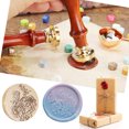 thumbnail image 1 of Cabeza de sello Wdftyju Flowe Seal Head Multiusos DIY Redondo para Empaquetar Scrapbooking Lotus, 1 of 8