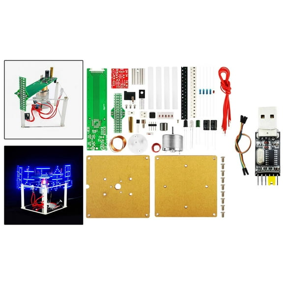 Kit de placa de práctica de soldadura, kit de electrónica DIY, pantalla LED flotante, divertido y resistente Descargador de kits de bricolaje