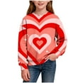 thumbnail image 2 of Cowsor Chandail Imprimé de la Saint-Valentin pour Garçons - Haut Sans Capuche à Manches Longues avec Inserts d'Épaule, Doux et Respirant pour Tenue Décontractée, Sports et Rassemblements de Vacances, 2-14 Ans, 2 of 7