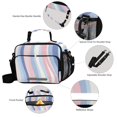thumbnail image 3 of FORMRS Student Insulated Lunch Bag with Shoulder Strap Reusable Cooler Box for School, Abstract Pink, 3 of 9