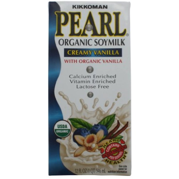 Kikkoman Pearl Creamy Vanilla Organic Soy Milk, 32Ounce (Pack Of 6