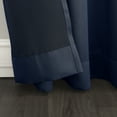 thumbnail image 4 of Sun Zero Millennial Arya Room Darkening Grommet Curtain Panel, 40"X95", Navy Blue, 40"X95", Navy, 4 of 7
