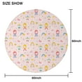 thumbnail image 6 of Fairy Tale Princess Pattern Round Tablecloth 60"x60",Wrinkle Wipeable Table Cloth for Kitchen Dining Room Picnic Patio Party, 6 of 6