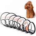 thumbnail image 2 of Dog Cat Translucent Recovery Collars Protective Wound Surgery Pet Abs Plastic Cones Elizabethan Collar Black 1#, 2 of 7