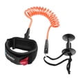 thumbnail image 4 of Tabla de Surf SUP Muñequera Correa Pierna Cuerda Cordón Enrollado Pad Cuff Naranja Sunnimix 5 pies, 4 of 8