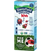 Stonyfield Organic Kids Cherry & Berry Lowfat Yogurt Tubes Variety Pack, 2 oz, 8 ct.