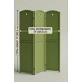 thumbnail image 5 of Legacy Decor Solid Wood Childrens 3 Panel Room Divider, 71" Tall, Green Color, Freestanding, 5 of 5