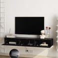 thumbnail image 2 of Floating Wall - Mounted TV Stand for 55 - 65 Inch TV / 16 - Color Lighting, 4 Flashing Modes, 2 of 5