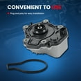 thumbnail image 5 of MOCA AUTOPARTS Electric Engine Water Pump Fit for 2010-2015 Toyota Prius 1.8L & 2012-2017 Toyota Prius V 1.8L & 2012-2019 Toyota Prius C 1.5L, 5 of 9