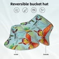 thumbnail image 2 of Balery Retro Seamless Flying Butterflies Sombreros para el sol para hombre y mujer, sombrero de pescador con UPF 50+, 2 of 6
