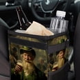 thumbnail image 6 of Saint Patrick's Day Mini Trash Can Car Trash Bin Trash Can for Car - Foldable, with Lid, Leak-Proof, Hanging Storage Bag, 6 of 6