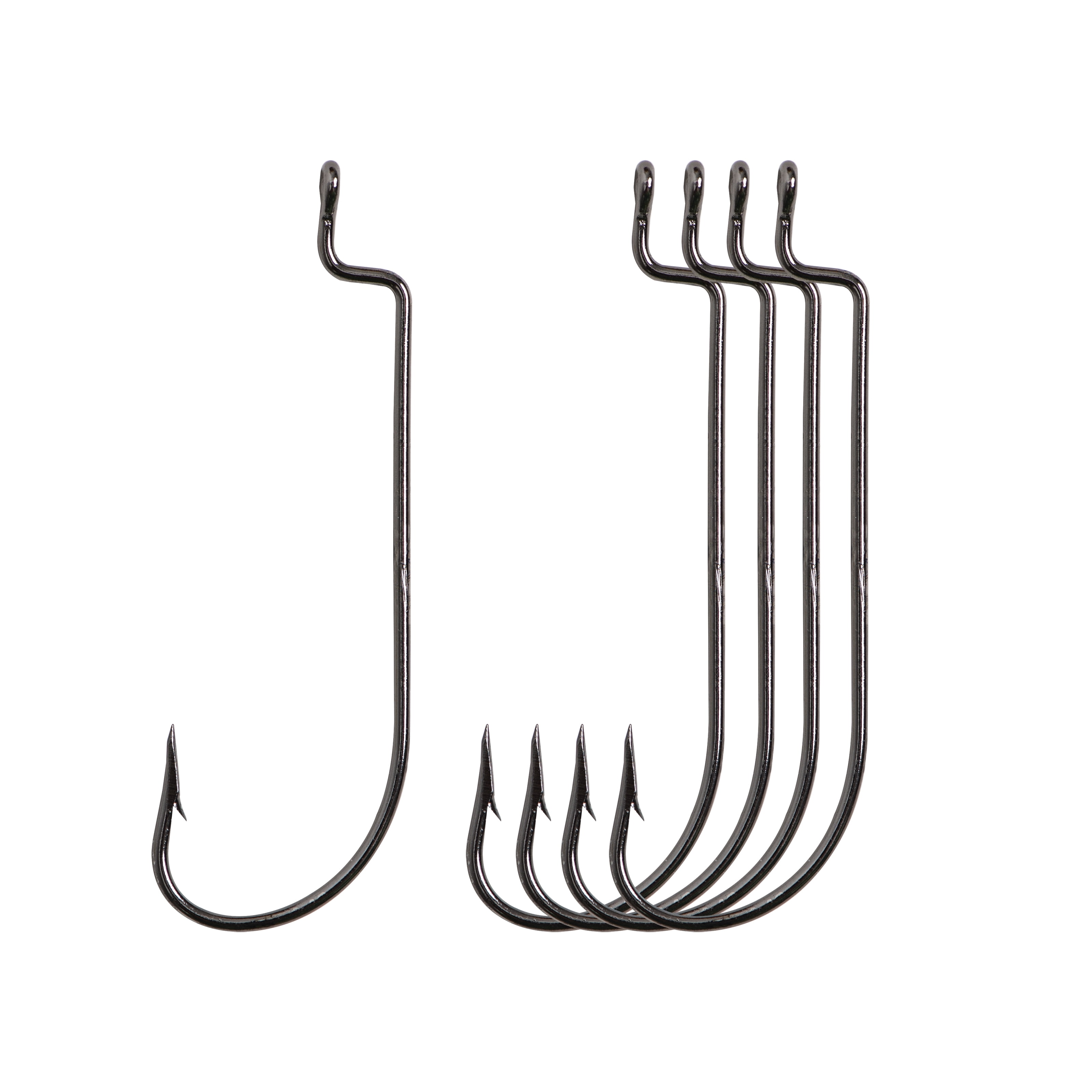 Mustad Offset Sproat Worm Hook (Black Nickel) - Size: 3/0 5pc