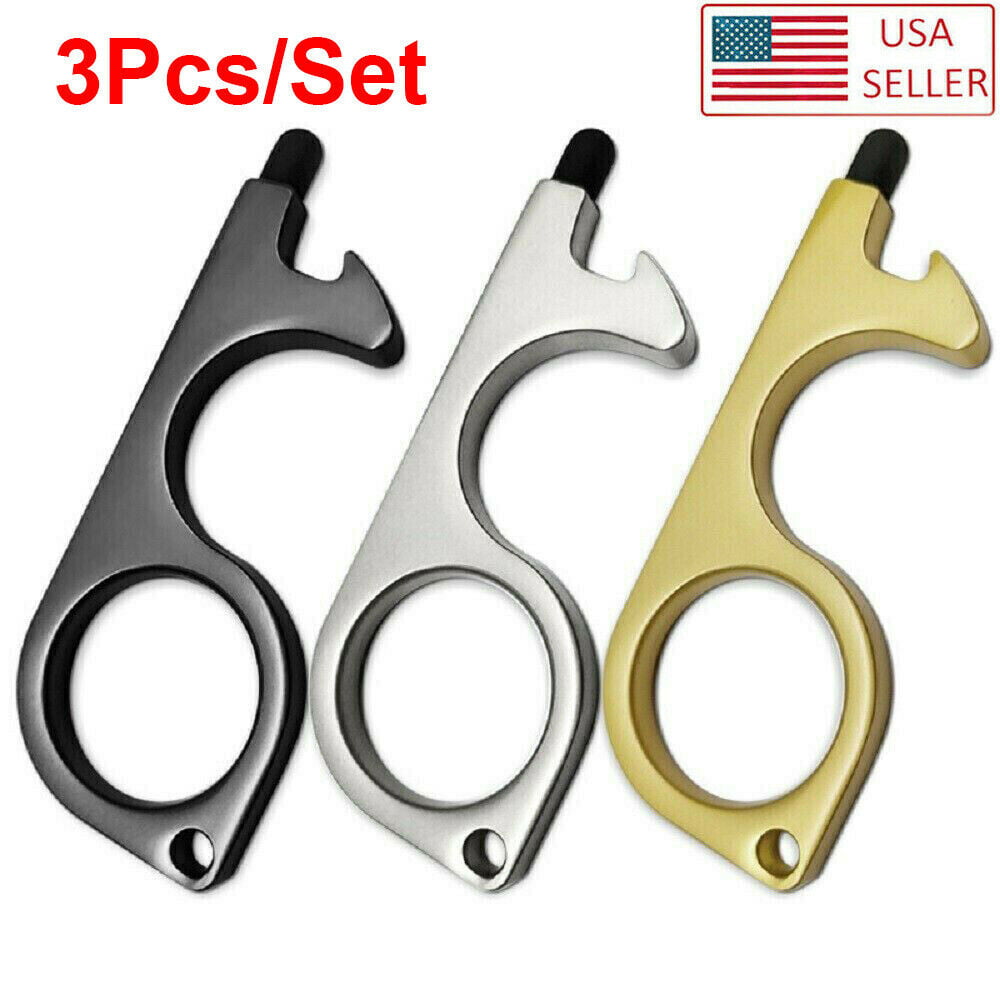 Touch Free EDC Handheld Clean Key Door Opener Tool No Contact Stylus Keychain