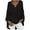 Z1-Black, variant on Hfyihgf Plus Size Tops for Women Polka Dot Printed Tunic Blouse Cotton Linen Loose Leisure Roll-up Long Sleeve V-Neck Tees Shirts Pullover Pink S