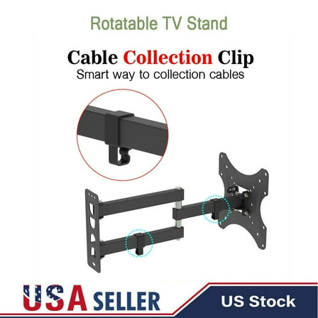 TV Wall Mounts for 26-55, TV Mount with VESA up to 200x200mm, Adjustable Wall Mount TV Stand Monitor up to 66 lbs, Full Motion TV Wall Mount with Swivel Articulating Dual Arms, A087