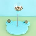 thumbnail image 4 of Cat Treat Dispenser Toy, Cat Circle Track Toy Cute Bear Shape Base with Spring for Kitten Gift Pink,Blue, 4 of 7