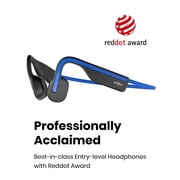 Shokz OpenMove Bone Conduction Bluetooth Headphones for Sports with Cooling Wristband,Blue
