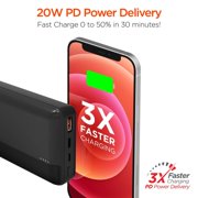 Hypergear 20000mAh 20W PD + USB Power Bank Black (15458-HYP)