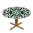 thumbnail image 3 of PIKWEEK St. Patrick's Day Round Tablecloth Fitted Table Cover, Elastic Tablecloths Waterproof Outdoor Indoor Stretch Cloth Tablecover for Dinner, Party, 3 of 7