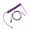 Purple, variant on Metal Aviation Connectors Coiled USB Type C Cable for Mechanical Keyboards Aviation Connectors Spirals Paracord
