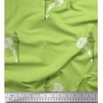 thumbnail image 1 of Soimoi Rayon Fabric Architecture Structure,Leaves & Floral Artistic Print Fabric by the Yard 56 Inch Wide, 1 of 1