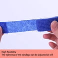 thumbnail image 4 of Glaciersei Self Adhesive Wrap Bandage, 10pcs Multifunctional Self Adhesive Wrap Bandage Finger Elastic Cohesive Bandage Elastic Fixation Bandage (Dark Blue), 4 of 5