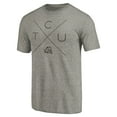 thumbnail image 2 of Men's Ash TCU Horned Frogs Quad Tri-Blend T-Shirt, 2 of 3