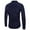 Navy, variant on Fesfesfes Long Sleeve Shirt for Men Personality Casual Slim Fit Long Sleeve Top Blouse Shirt Under $10