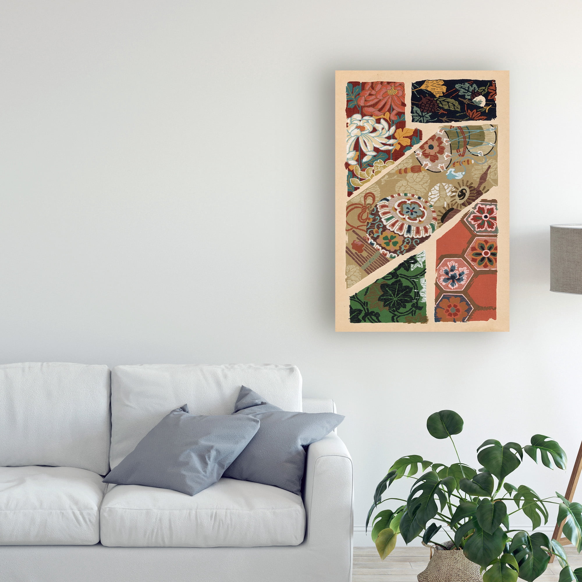 Trademark Fine Art 'Japanese Textile Design V' Canvas Art by Ema Seizan