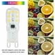 thumbnail image 4 of Bombillas LED G9, casquillo G9 de bajo consumo, encendido instantáneo sin tiempo de calentamiento, adecuadas para lámparas colgantes, ventiladores de techo, iluminación de ventanas, apliques de, 4 of 5