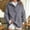 Dark Gray #017, variant on Women's Oversized Sweatshirts with Snap Button Henley Collar Dropped Shoulder Loose Fit Casual Top with Ribbed Cuffs Sky Blue M