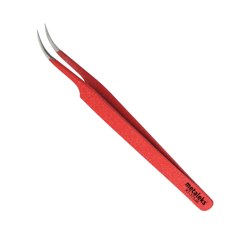3Pcs Kit of Eyelash Extension Tweezers In Glitter Red Magnetic Kit - Made In Surgical Stainless Steel