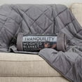 Tranquility weighted blanket for adults 12lb all season comfort gray