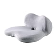 thumbnail image 2 of Esquirla Office Chair Seat Cushion Durability Multiuse Comfortable with Waist Support Light Gray, 2 of 8