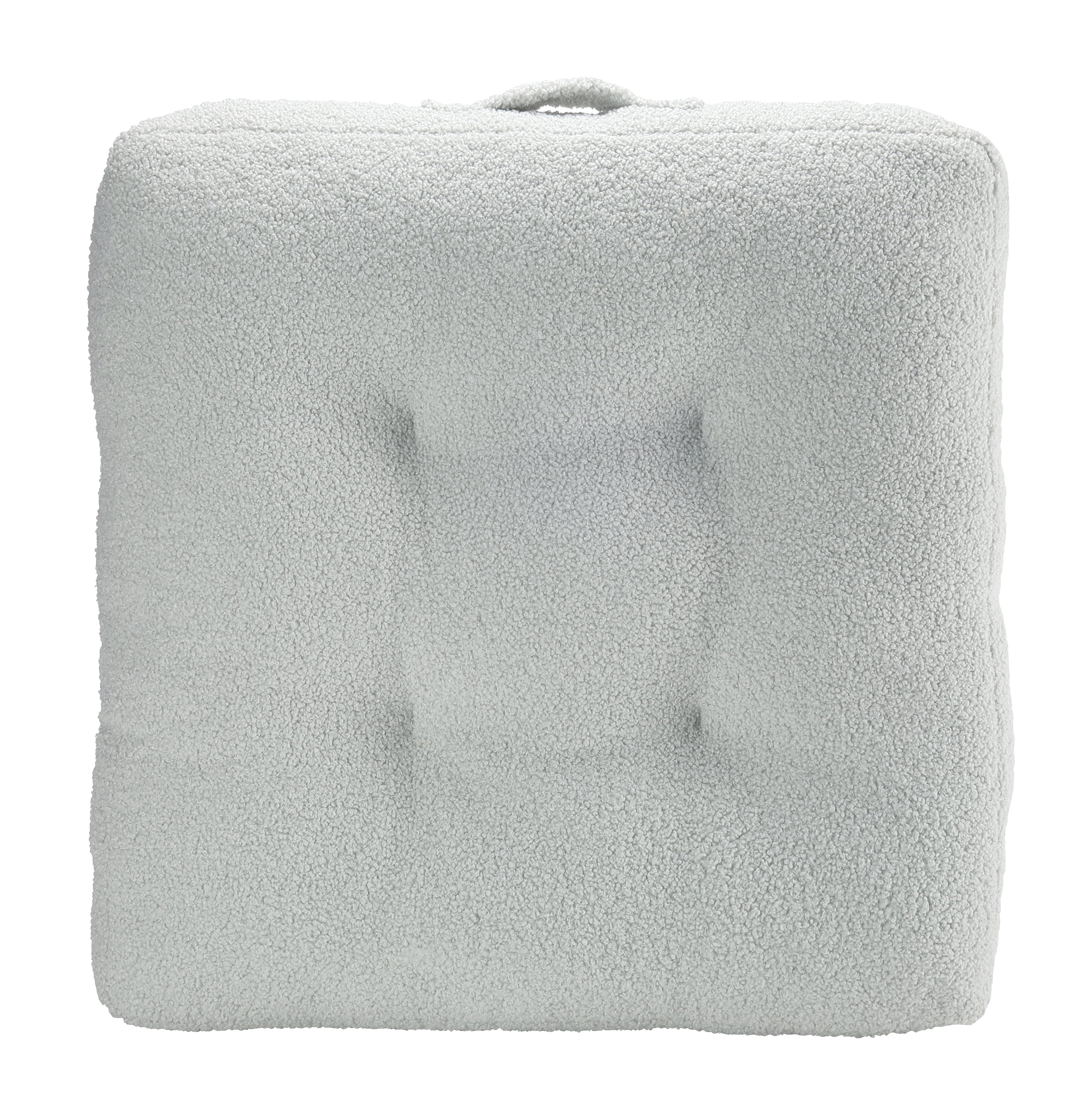 Better Homes & Gardens Sherpa Square Floor Cushion, 24" x 24", Light