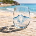 thumbnail image 2 of 2026 Artisanal Manta Ray Clear Glass Cup, Stemless Wine Glasses, Handcrafted Marine Animal Bar Glass, Home Decor Gift for Friends Family Ocean Lovers, 2 of 7