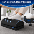 thumbnail image 4 of Qutool Memory Foam Foot Rest Under Desk, Adjustable Height Office Footrest with Washable Cover & Non-Slip Bottom, Black, 4 of 8
