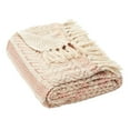 thumbnail image 3 of SAFAVIEH Becks Striped Throw with Fringe, 60" x 72", Beige/Copper, 3 of 5