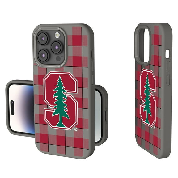 Keyscaper Stanford Cardinal Plaid Soft Touch iPhone Case