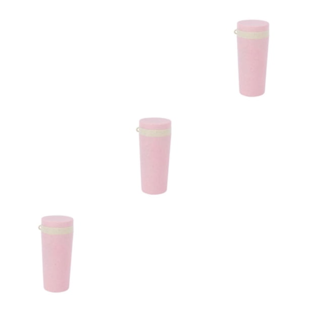 Bewildely Botella deportiva de fibra de trigo con tapa, vaso de leche para coche, taza suave, gran capacidad, bebida de refrigeración, viaje, Type1 NO1