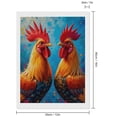 thumbnail image 2 of Diamond Art Kits for Adults, Rooster Pair Colorful Background 5D Diamond Painting Kits for Adults Beginners, DIY Full Drill Diamond Painting, Gem Art and Crafts 12x16, 2 of 7