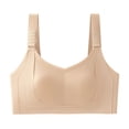thumbnail image 5 of Bixock Push Up Bra for Women No Underwire Plus Size Print Wireless Tank Bra Front Closure Abjustable Straps Soft Thin Cups Daily Women Under Wear, 5 of 5